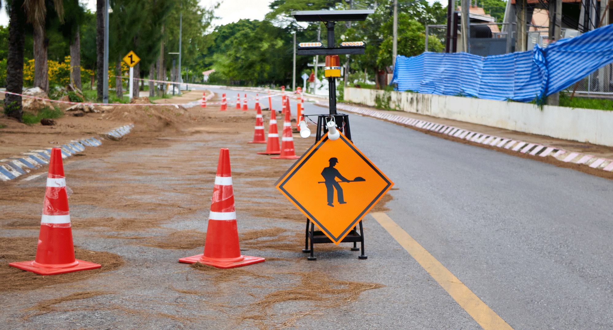 Equipement urbain pour assurer la sécurité routière 