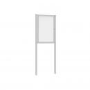 VITRINE EXTERIEURE ALU ANODISE SUR PIEDS