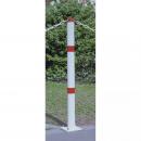 POTELET ALU A SEMELLE   60 BLANC 0M90