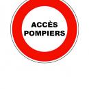 PANNEAU TYPE B19  ACCES POMPIERS   4
