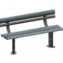 BANC TUBE METAL L 2M