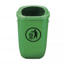 POUBELLE PLASTIQUE 50L VERTE