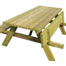 TABLE-BANC EN PIN TRAITE