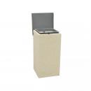 CORBEILLE BETON CREPIS SABLE