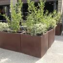 SEPARATEUR DE TERRASSE AVEC 2 RESERVES