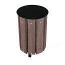 CORBEILLE RONDE 48L RECYCLE MARRON