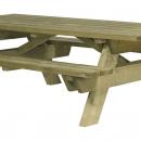 TABLE-BANC EN PIN A SCELLER RALLONGEE