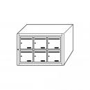 BOITE A LETTRES INTERIEUR 6 CASES HORIZ