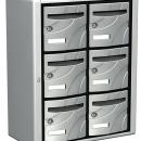 BOITE A LETTRES INTERIEUR 6 CASES VERTIC