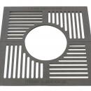 GRILLE FONTE 1000X1000 AVEC CADRE