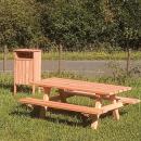 TABLE PIQUE NIQUE BOIS DOUGLAS 2000X1500