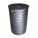 CORBEILLE CYLINDRIQUE GRIS MARTELE