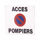 PLAQUE ALU PLAT ACCES POMPIERS