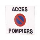 PLAQUE ALU PLAT ACCES POMPIERS