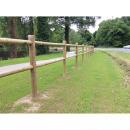 POTEAU DE BARRIERE 2 LISSES 1,50M