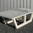 TABLE DE PING PONG EN BETON GRIS NATUREL