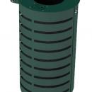 CORBEILLE CYLINDRIQUE METAL BICOLOR
