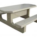 TABLE/BANC BETON OCTO PMR BLANC NATUREL