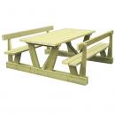 TABLE-BANC BOIS AVEC DOSSIER
