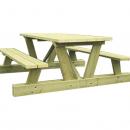 TABLE-BANC BOIS SANS DOSSIER