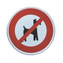 PANNEAU CHIEN BARRE   450 ALU RFT