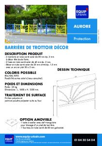 BARRIERE DECOR L1M60 - AURORE