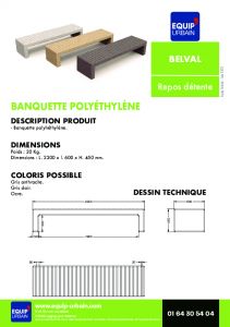 BANC BELVAL POLYETHYLENE-29912 OCRE - BELVAL.OC