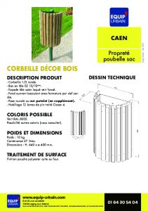 CORBEILLE 1/2 RONDE BOIS LATTES CL 4 - CAEN