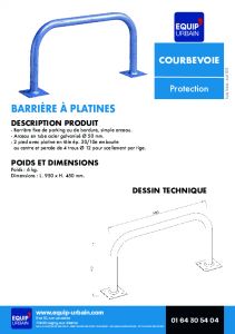 BARRIERE GALVA A PLATINES - COURBEVOIE