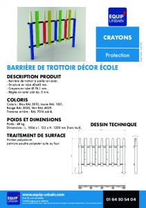 Barrire dcor CRAYONS