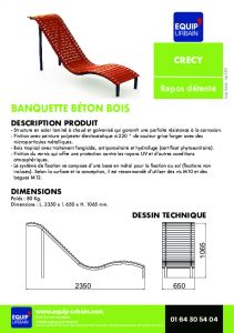 CHAISE LONGUE BOIS METAL - CRECY