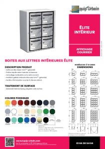 BOITE ELITE INTERIEUR 2 CASES HORIZONTAL - ELI2H