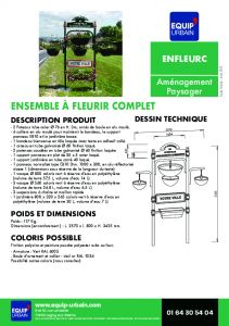 ENSEMBLE A FLEURIR MODELE COMPLET - ENFLEURC