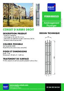 CORSET D'ARBRE DROIT - FERRIERESD