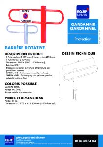 BARRIERE ROTATIVE LAQUEE - GARDANNEL