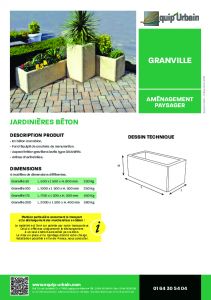 JARDINIERE BETON - GRANVILLE100