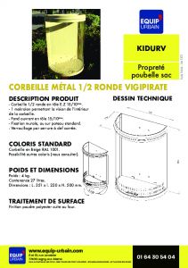 CORBEILLE 1/2 RONDE VISION-- 24L - KIDURV