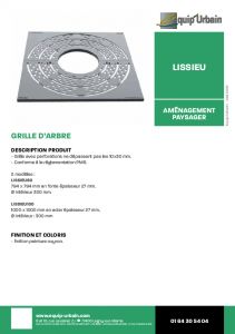 GRILLE ACIER 1000X1000 SANS CADRE - LISSIEU100