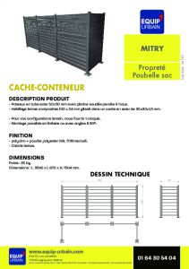 CACHE CONTENEUR PAROI COMPOSITES-SUR MESURE NOUS CONSULTER - MIT