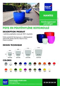 JARDINIERE POLYETHYLENE   1000 - NANTES1000