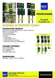 ENSEMBLE DE PROPRETE CANINE- ROULEAUX - POINTCANINR.59918