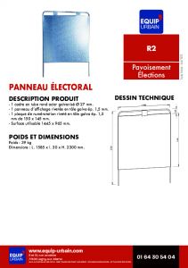 PANNEAU ELECTORAL GALVA -  2 CANDIDATS - R2