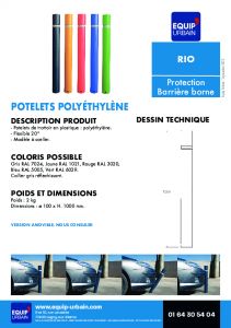 POTELET POLYETHYLENE RIO A SCELLER - RIO.VERT