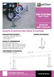 Rampe  moto en galva sur platines - RM2P