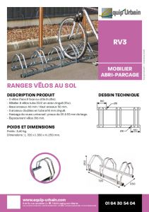 Range vlos 3 places - RV3