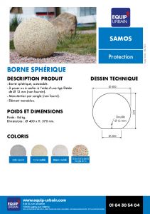 BORNE SPHERIQUE   400 H370 - SAMOS.OS