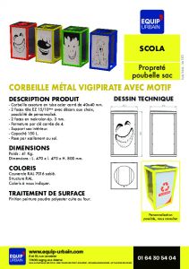 CORBEILLE CARREE 2 VISION   2 DECOR - SCOLA