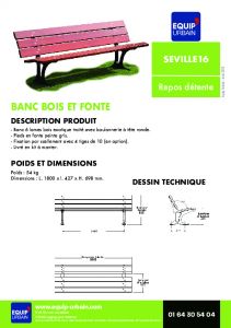 Le banc en bois et fonte - SEVILLE16