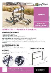 RANGE TROTTINETTES 12 PLACES SUR PLATINE - TROT12