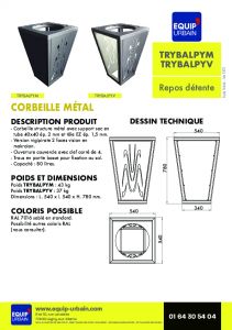 CORBEILLE METAL - TRYBALPYM